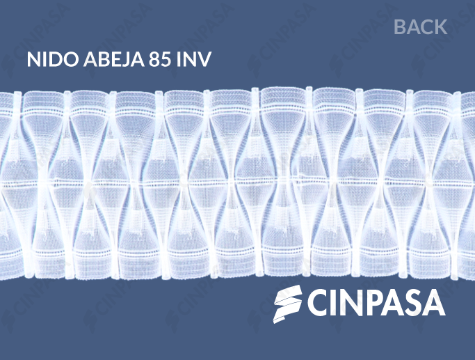  Transparent honeycomb decorative pleat tape 